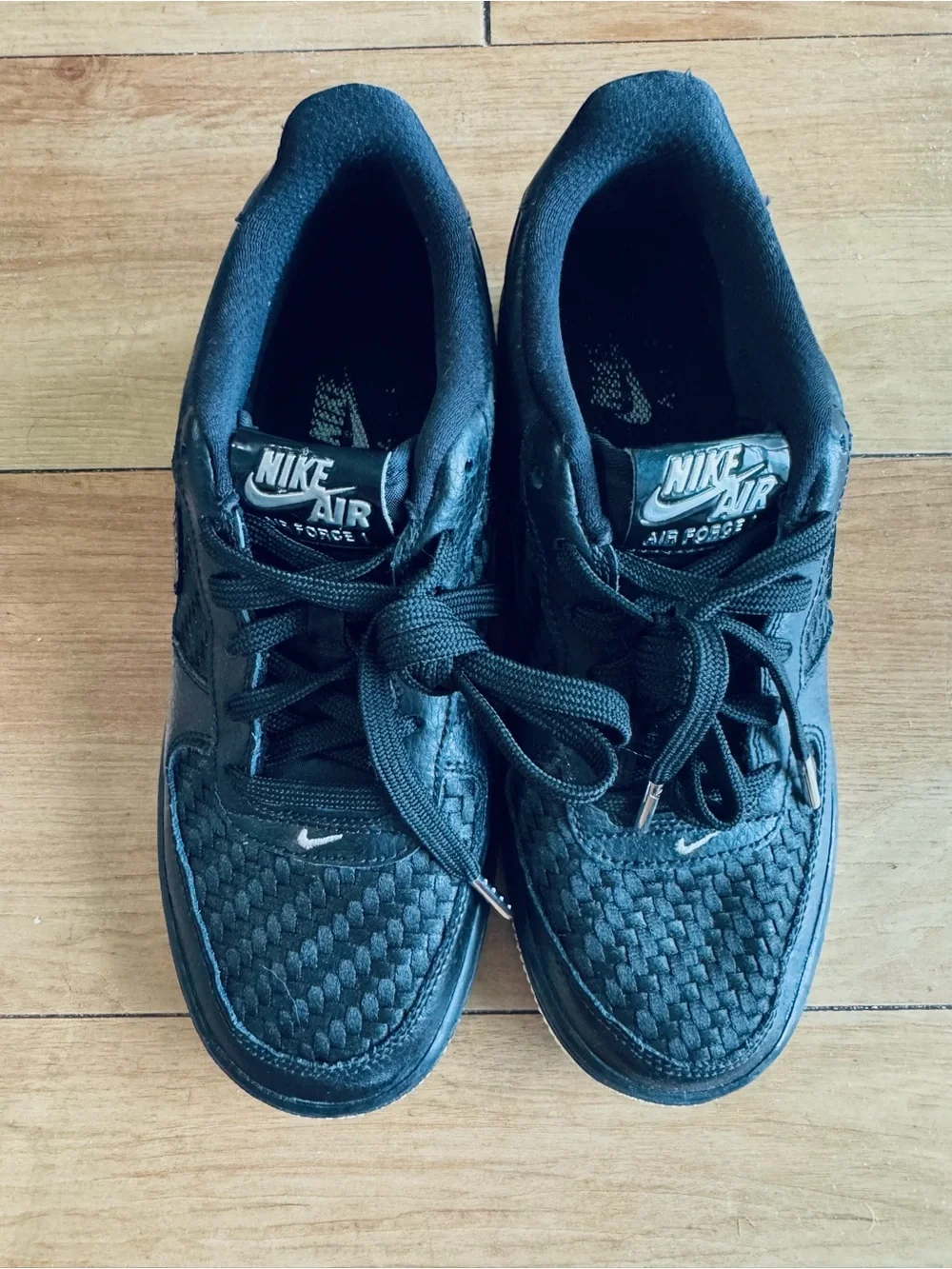 Nike Air Force 1 Low LV8 Black Woven Rare Sneakers